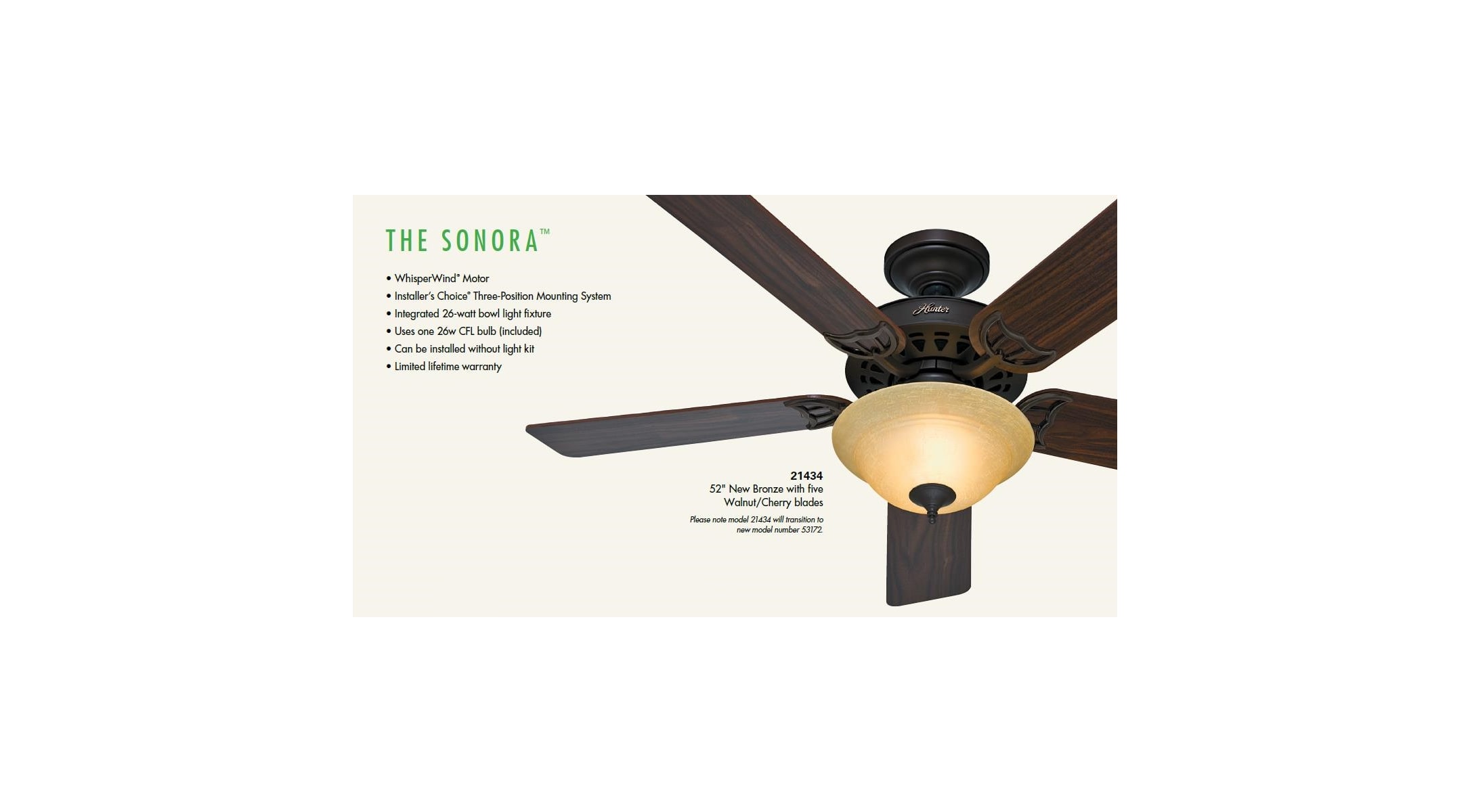 Hunter 53171 Antique Pewter 52 Energy Star Rated Indoor Ceiling
