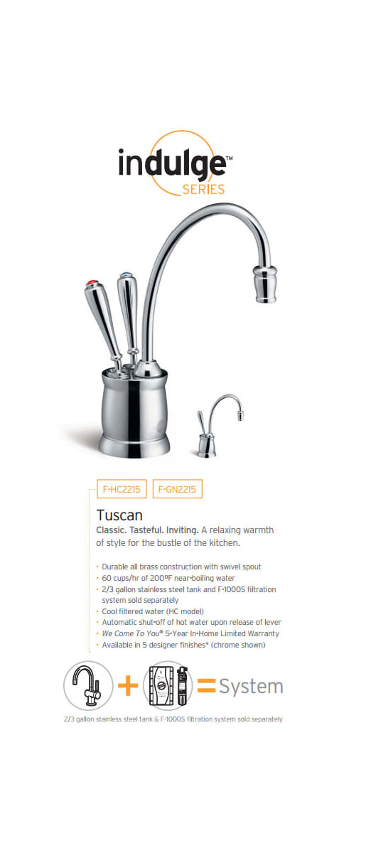 InSinkErator F-GN2215SN Satin Nickel Indulge Instant Hot ...