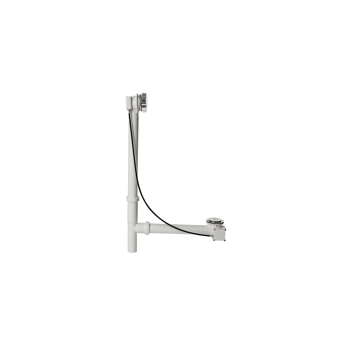 Jacuzzi HP55826 Brushed Nickel 26 inch Universal Rotary/Cable Drain Kit -  FaucetDirect.com