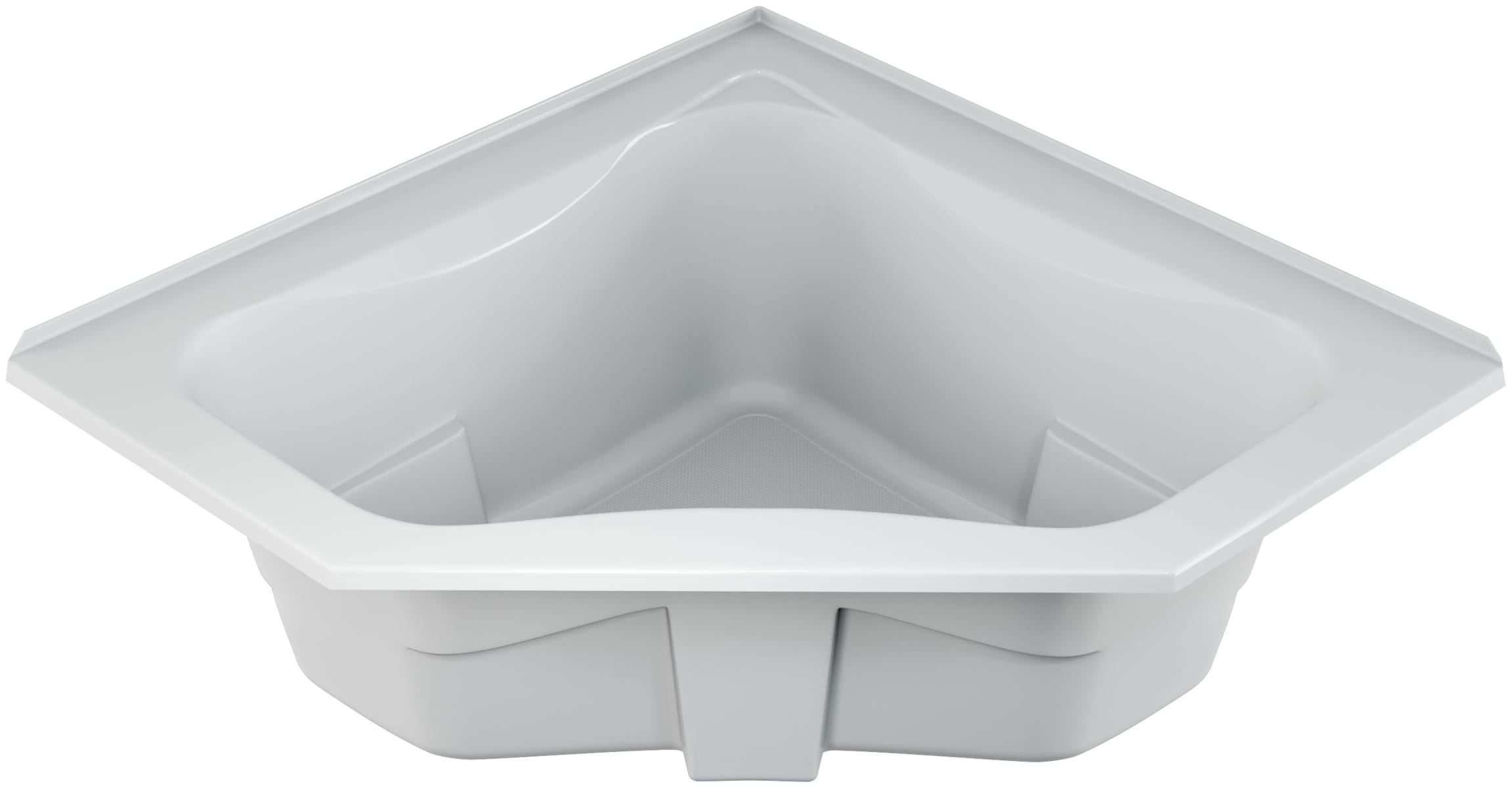 CT-6060 AcrylX Corner Center Drain Bath in White | Bathtub, Aker en