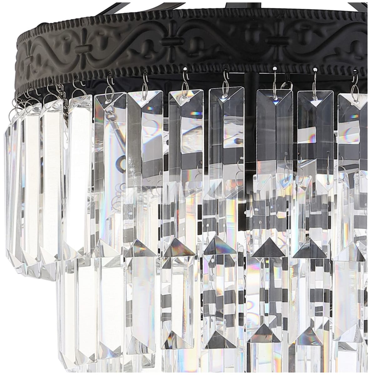 JONATHAN Y Lighting JYL9006A Polished Nickel / Clear Wyatt 2