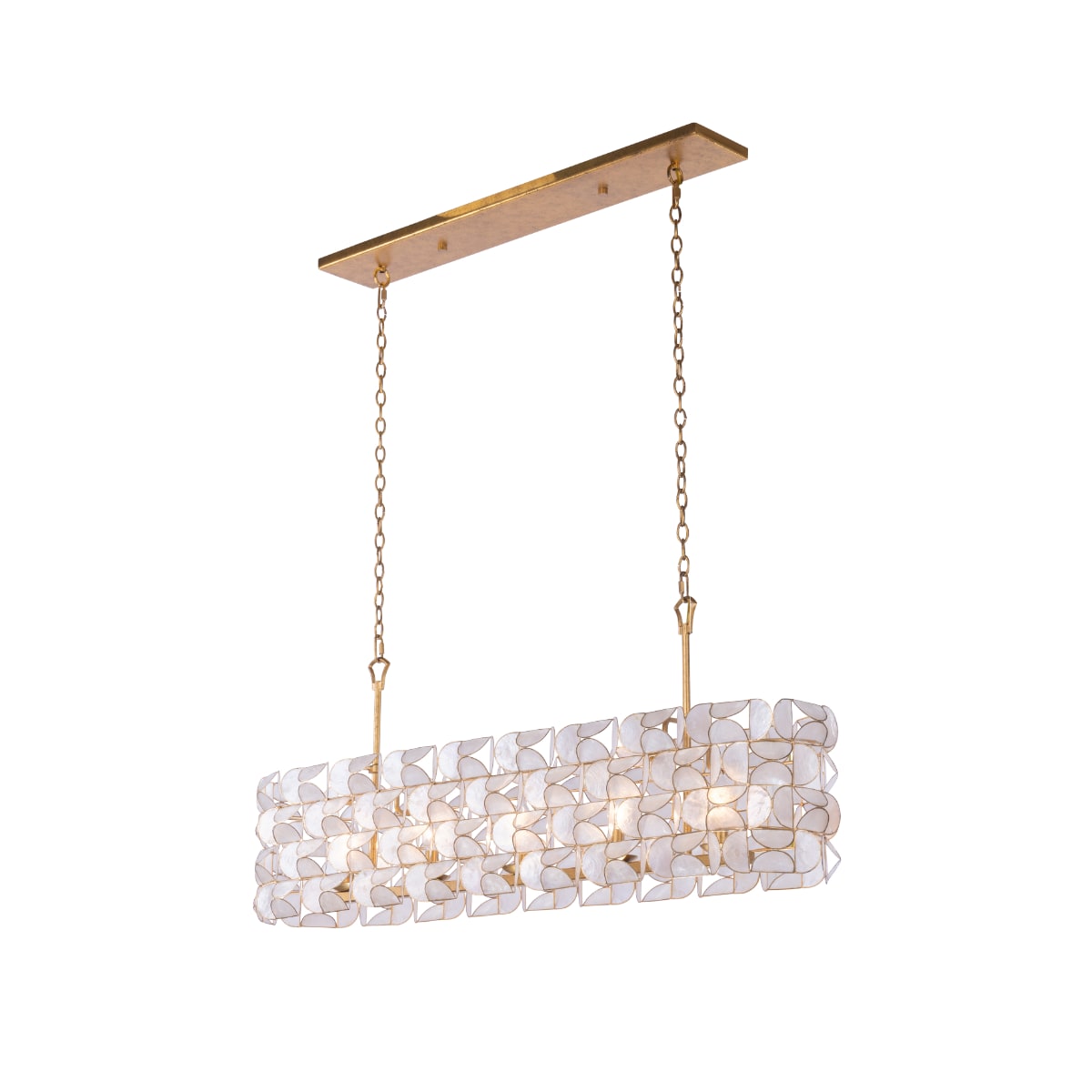 Kalco 520561OL Oxidized Gold Leaf Crescent 5 Light 44