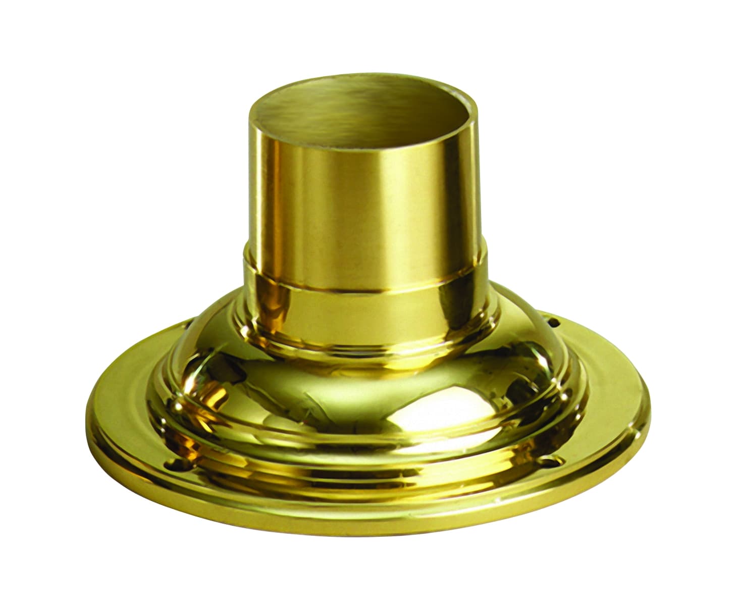 Kichler 9530pb Polished Brass 7 Inch Round Decorative Post Base