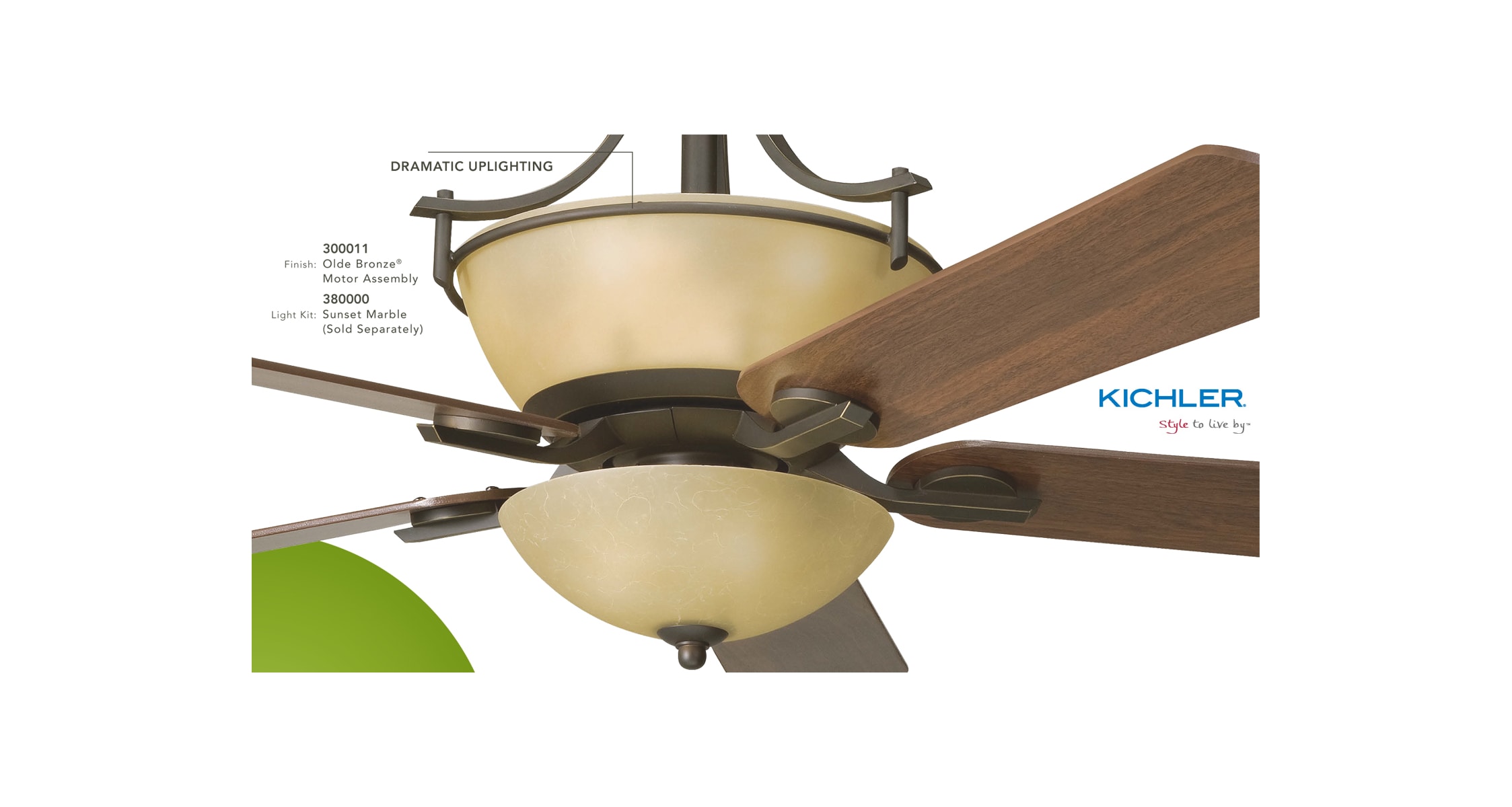 Kichler 300011oz Olde Bronze 60 Indoor Ceiling Fan With Blades