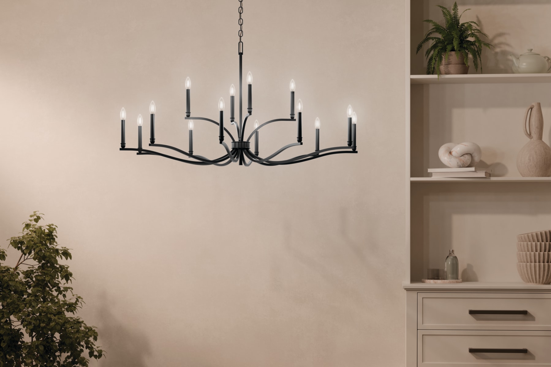 特価品セ 52698PN Kichler Polished 53 Light 14 Malene Nickel アニメ