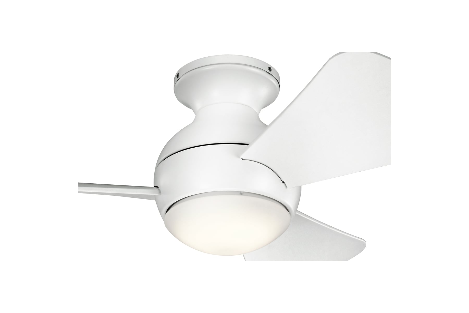 Kichler 330150mwh Matte White Sola 34 Indoor Outdoor Ceiling
