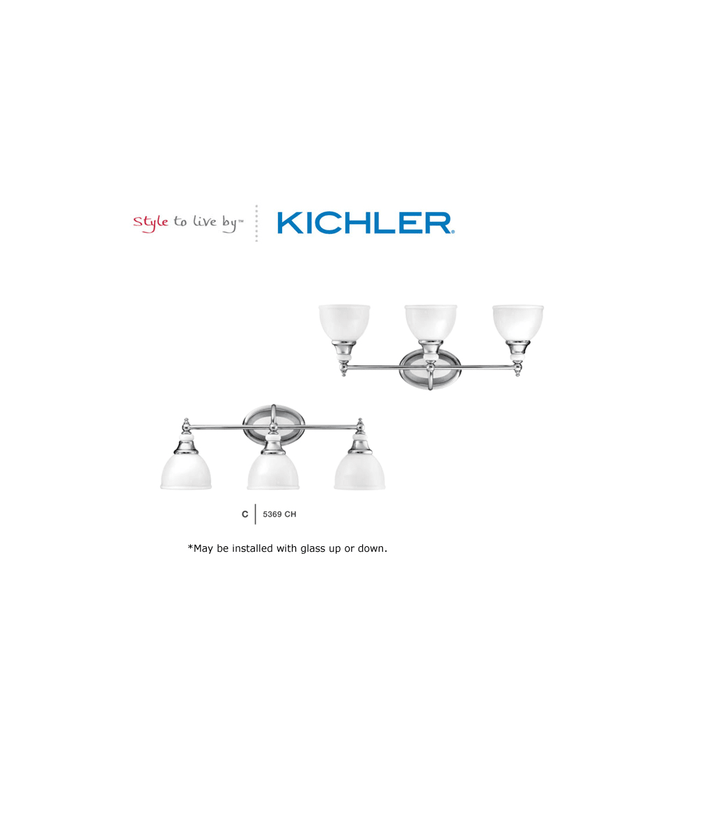 Kichler 5368CH Pocelona Bath 2-Light Chrome 