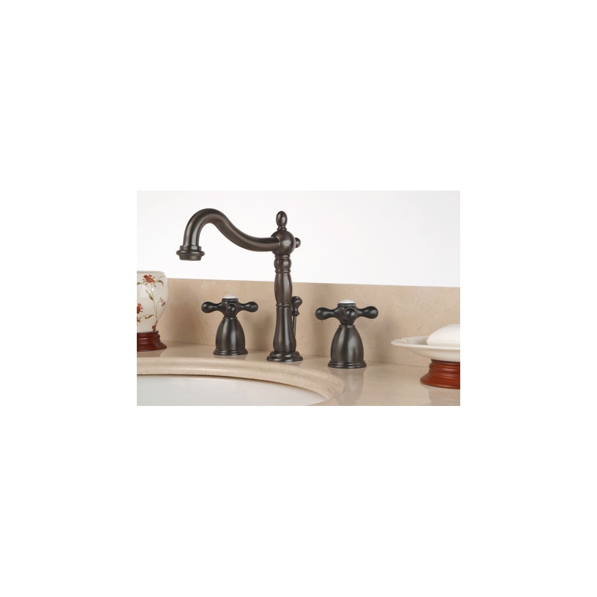 KB1975PX Kingston Brass Oil Rubbed Bronze Wide-Spread Bathroom Sink Faucet 