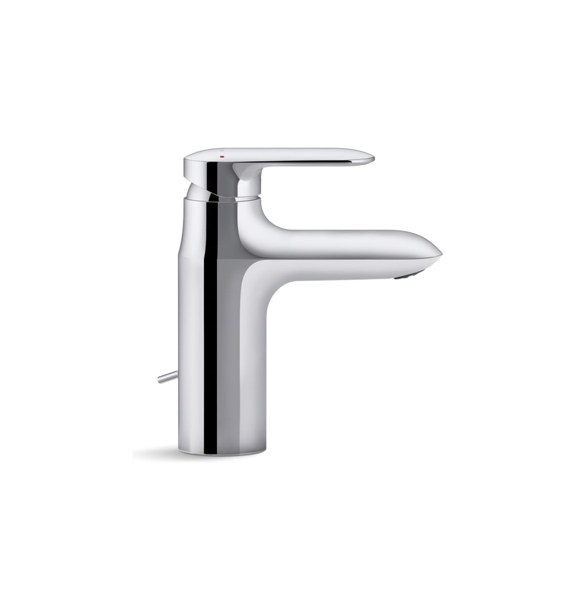 Kohler K-98827-4-CP Polished Chrome Kumin 1.2 GPM Single Hole Bathroom  Faucet - Includes Pop-Up Drain Assembly - FaucetDirect.com