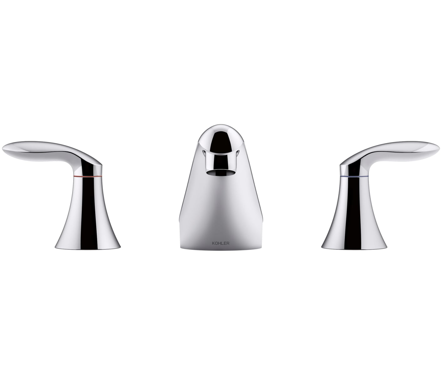 KOHLER K-15261-4RA-G Coralais Widespread Bathroom Sink Faucet with Lever Handles 1 Brushed Chrome KOHLER K-15261-4RA-G Coralais Widespread Bathroom Sink Faucet with Lever Handles 1 Brushed Chrome