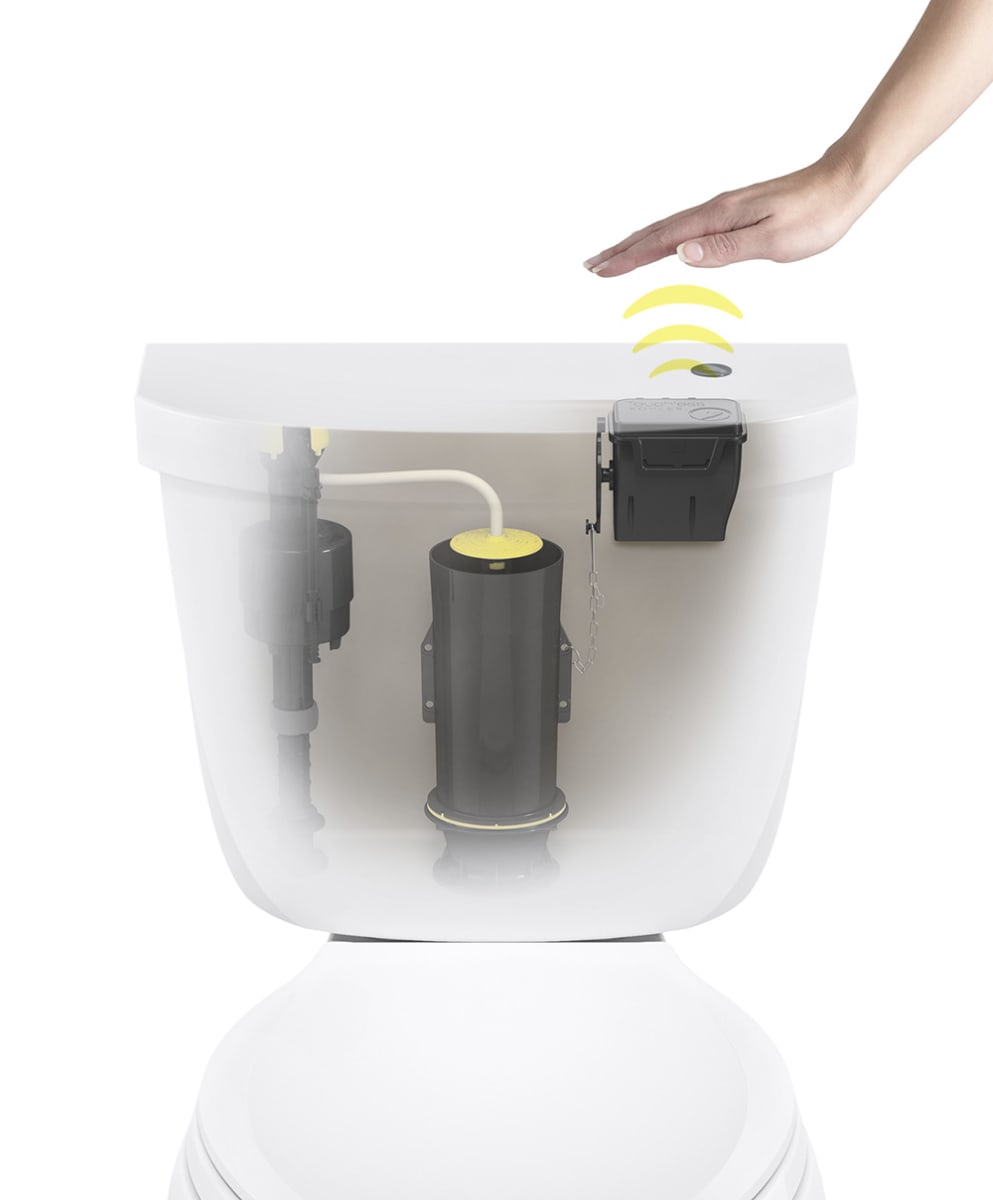 Kohler K 1954 0 White Touchless Flush Toilet Retrofit Kit Kohler K 1954 0 White Touchless Flush Toilet Retrofit Kit Faucetdirect