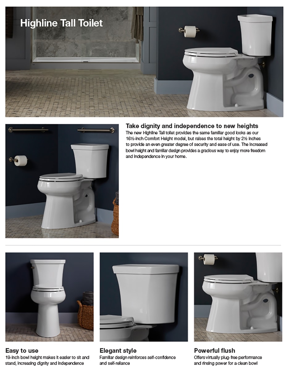 Kohler K 25224 96 Biscuit Highline 1 28 Gpf Two Piece Elongated