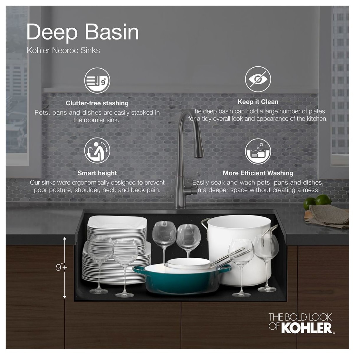 Kohler K-28000-CM5 Cairn Kitchen Sink Matte Beige