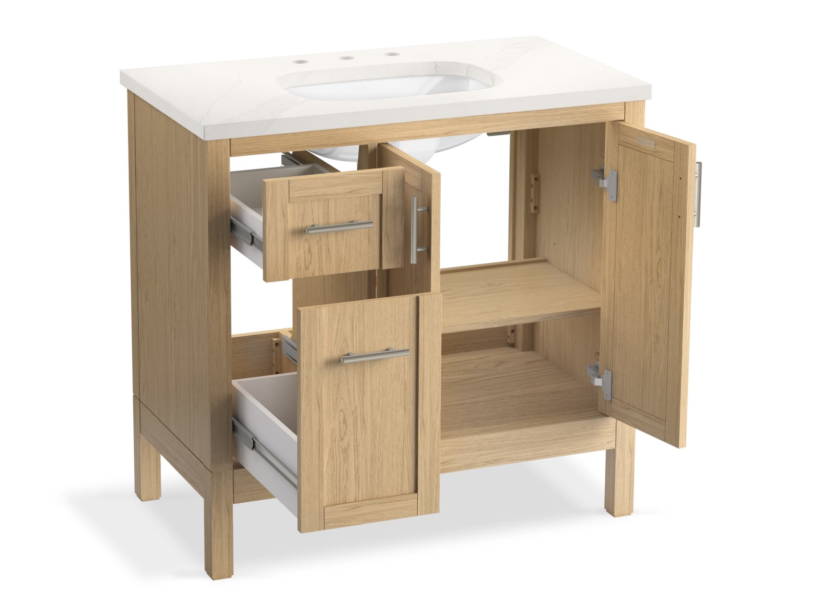 Jasmie 18.5 in. D x 21in. W Novelty Pedestal Bathroom Sink