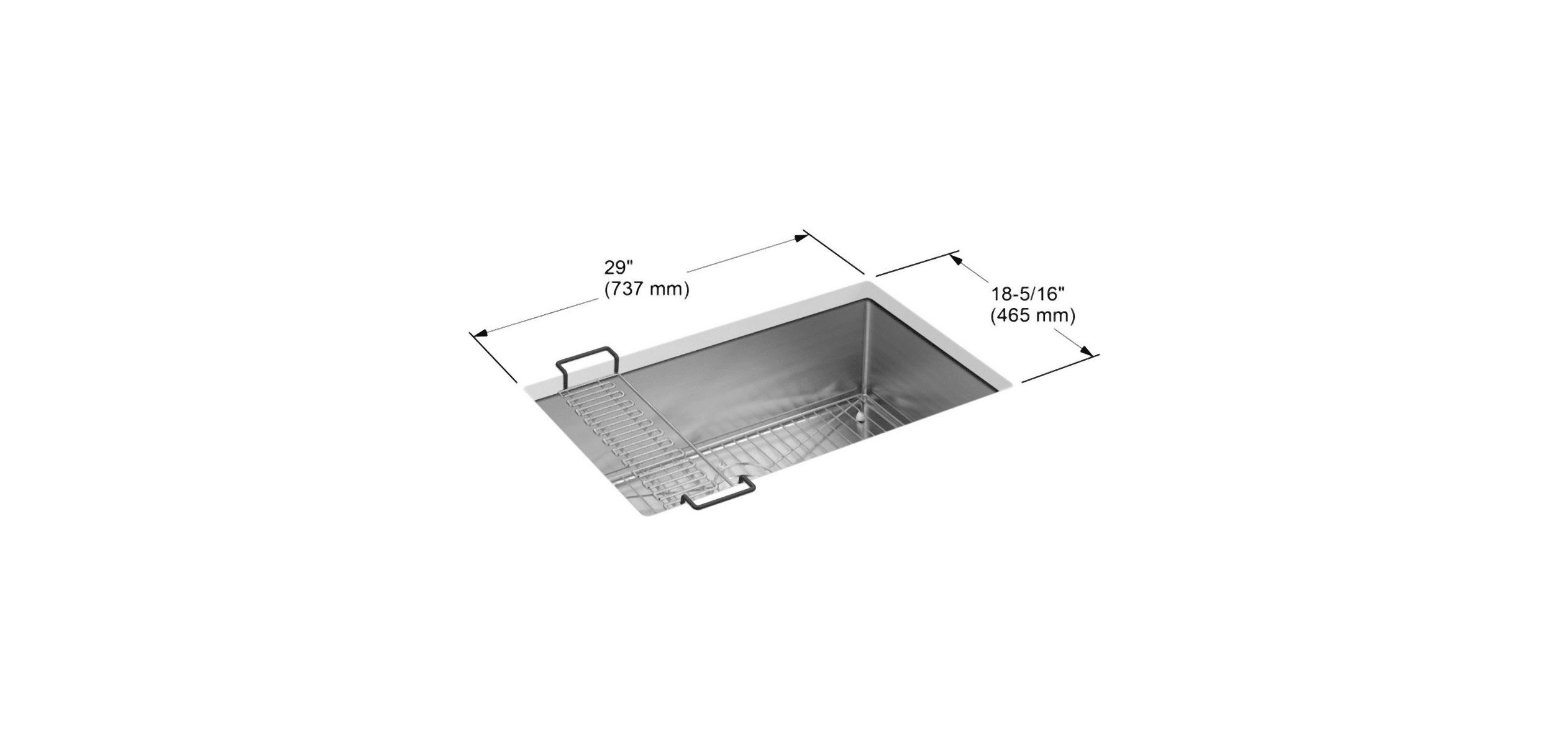 Kohler K-5409-NA Stainless Steel Strive 29