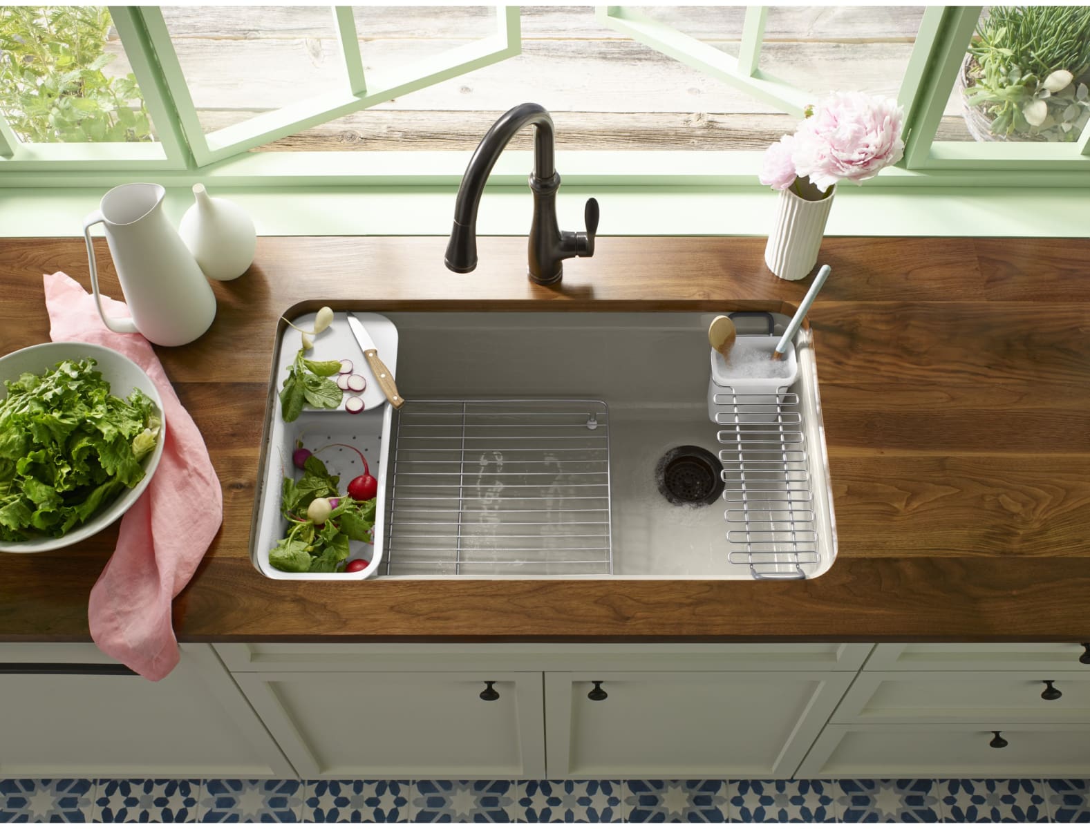 Kohler K-6239-0 White Riverby Colander with Plastic ...