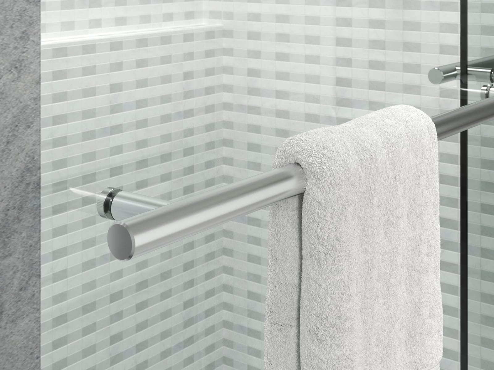 Kohler K-702430-L Levity Plus 81-5/8 H Sliding Shower Door with 3/8 - Thick Glass - Matte Black