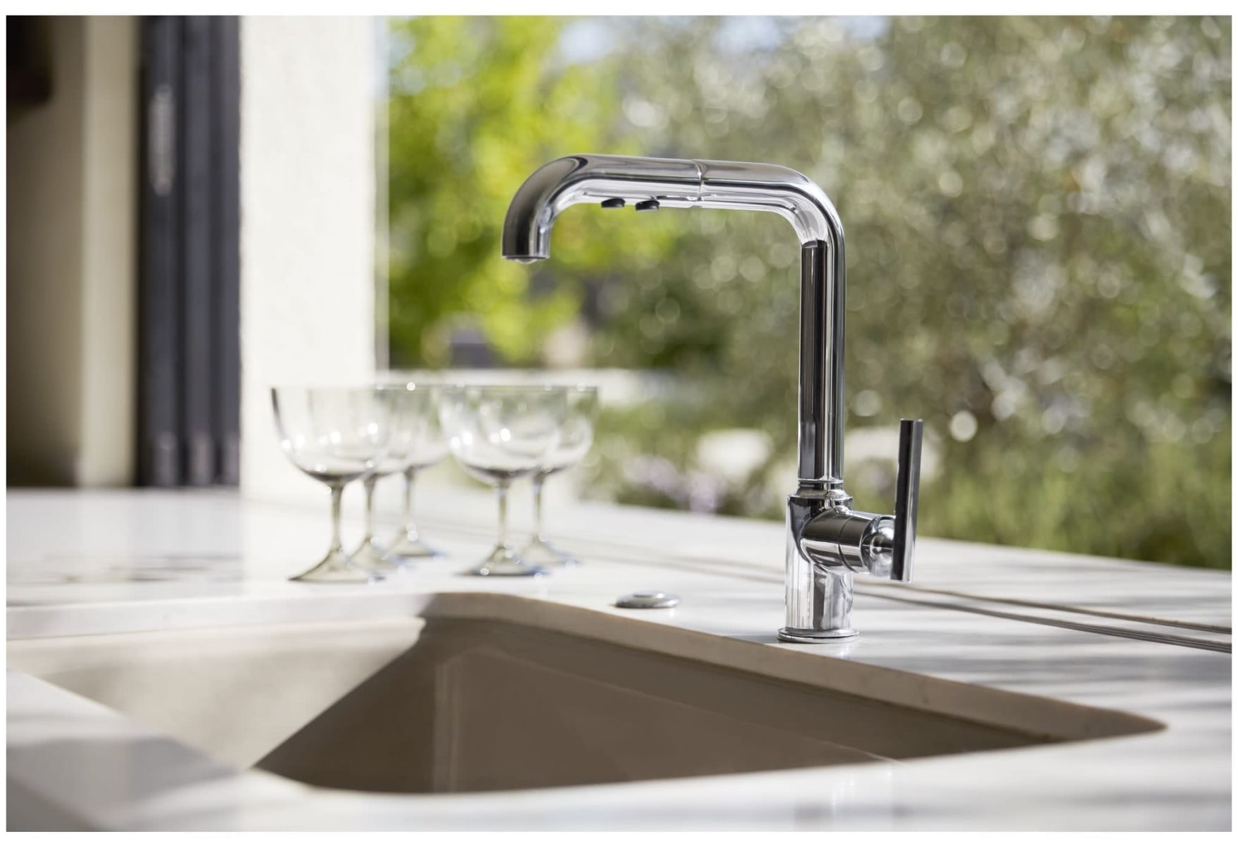 Kohler K-7505-VS Vibrant Stainless Purist 1.5 GPM Single Hole ...
