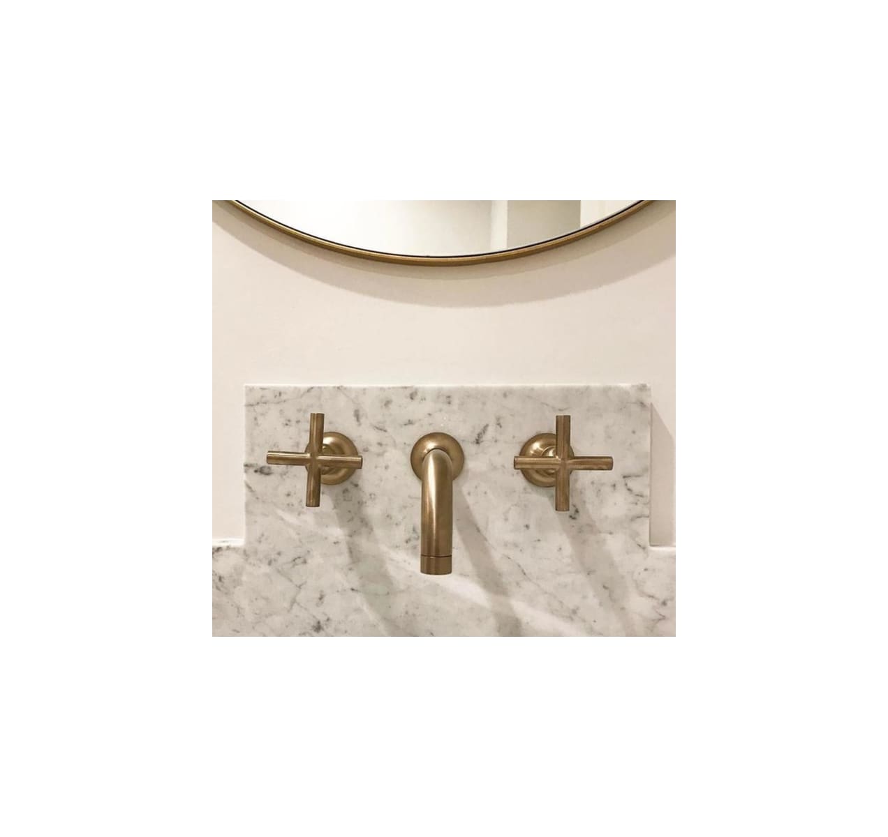 Without Drain Assembly Kohler K-T14414-3-CP Purist Wall Mount Bathroom Faucet