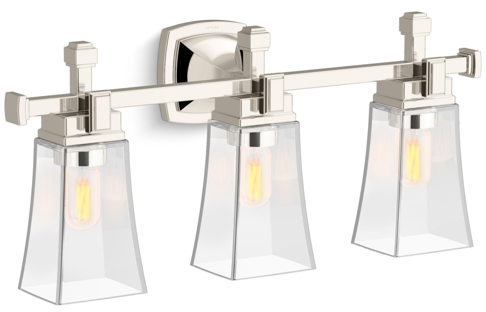 Kohler Lighting 31757 SC03 CPL Polished Chrome Riff 3 Light 25 Wide Vanity Light LightingDirect