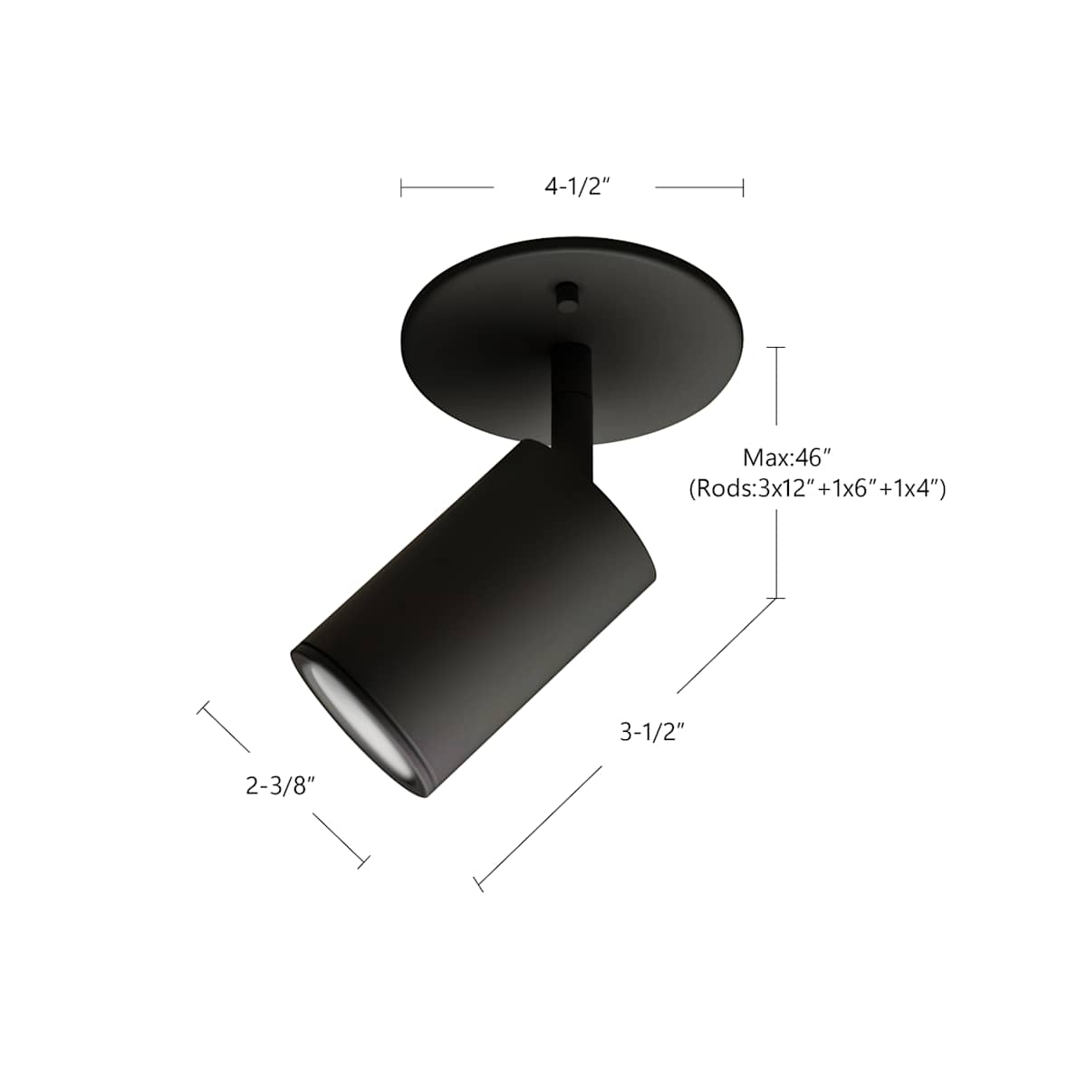 Kuzco Lighting 81711-BK Black Barclay 4