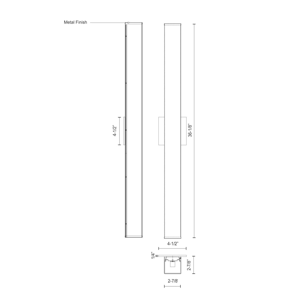 Kuzco Lighting VL62236-BK Black Jane 36