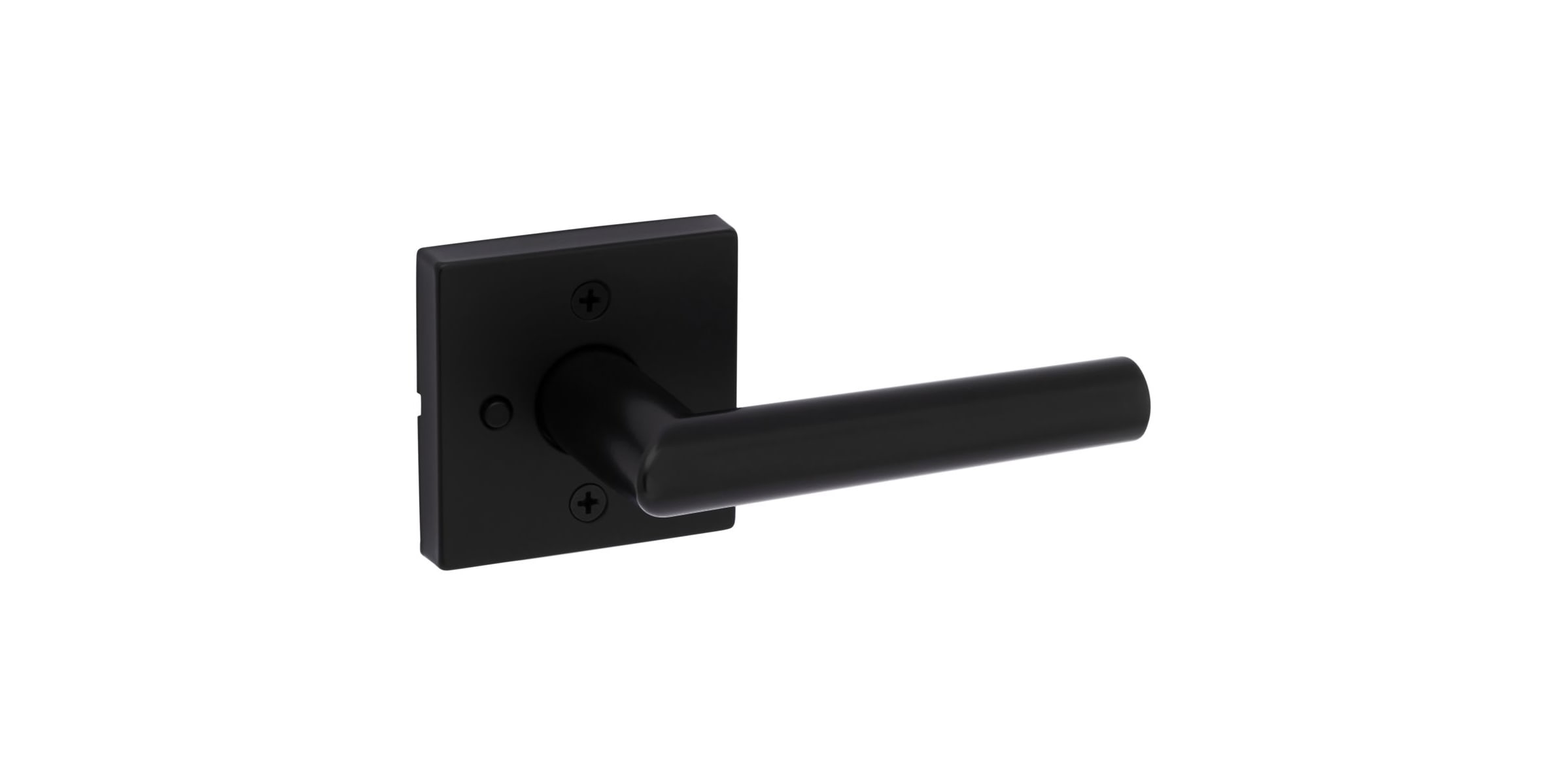 Kwikset 730MILSQT-514 Matte Black Milan Privacy Door Lever Set 