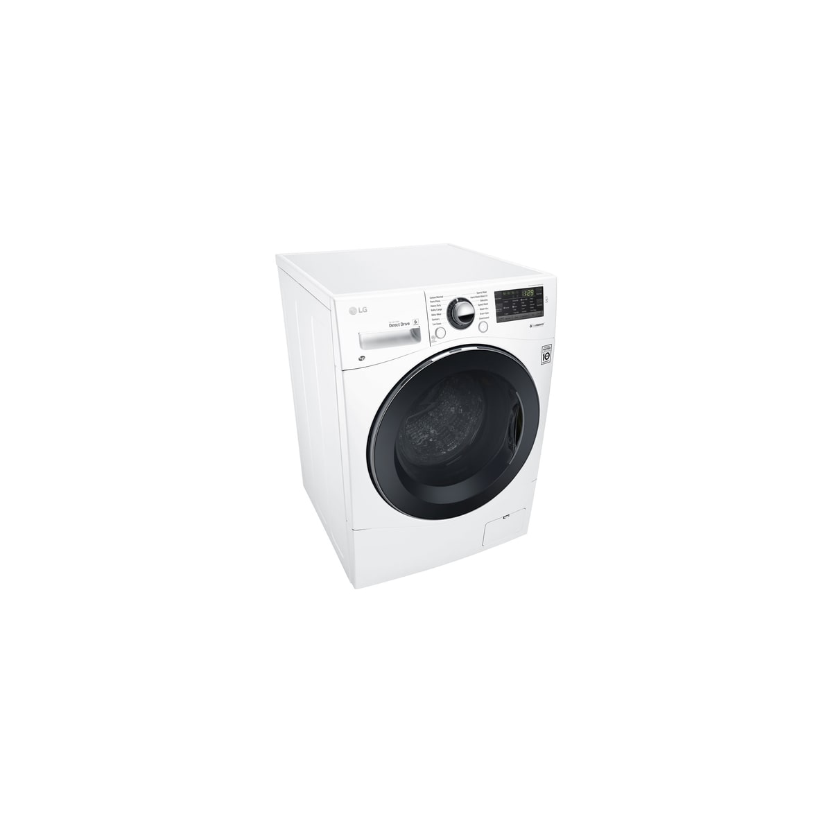 LG WM3488HW White 24 Inch Wide 2.3 Cu. Ft. Front Loading All In One Washer Dryer Combo with 14 Wash Programs FaucetDirect