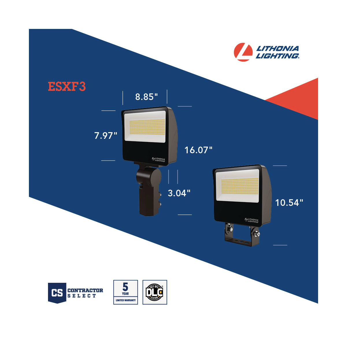 Acuity Acuity Lithonia ESXF Floodlights ‍Bronze, White, 56 OFF