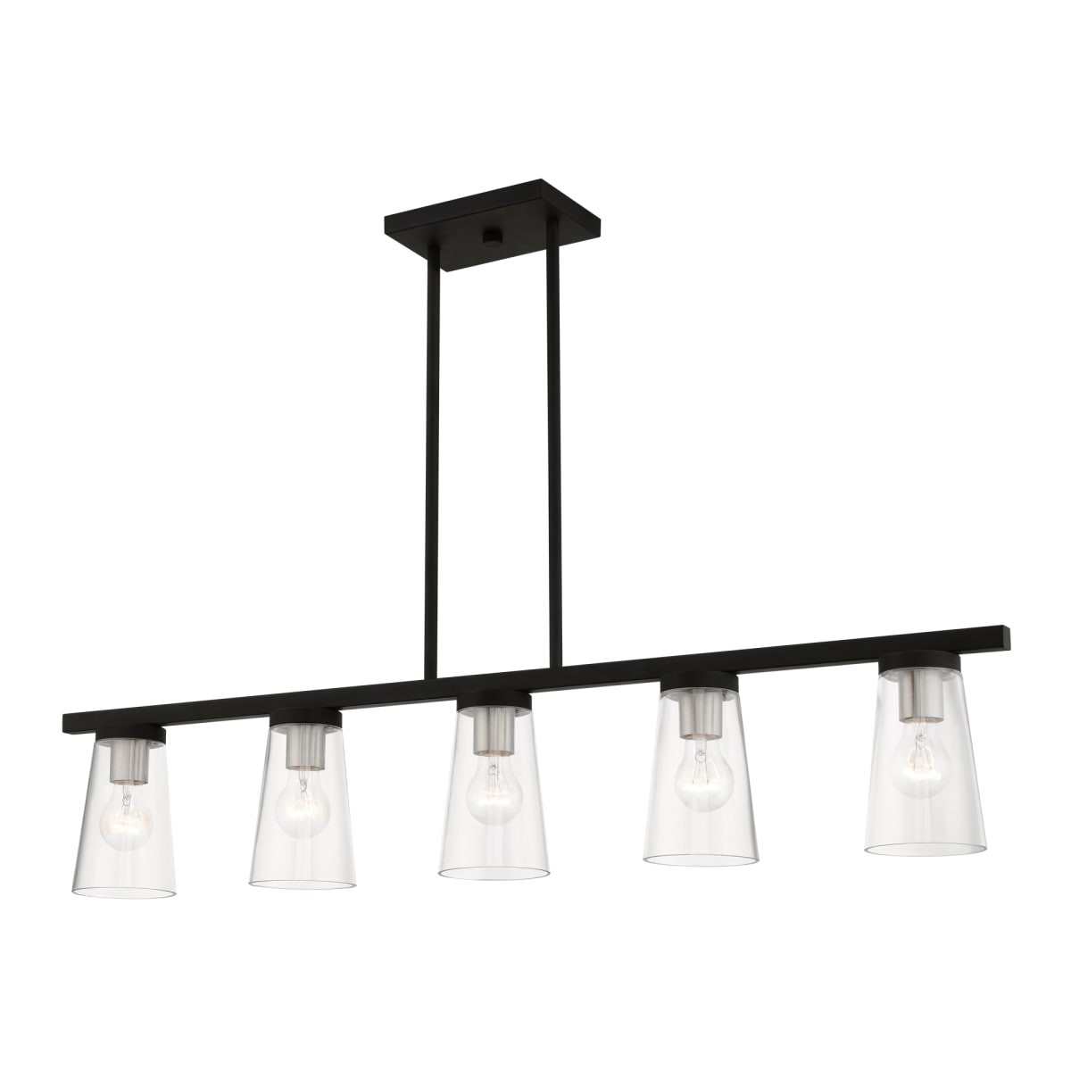 【予約販売】本 / Black 46715-04 Lighting Livex Brushed Accents Nickel パーツ