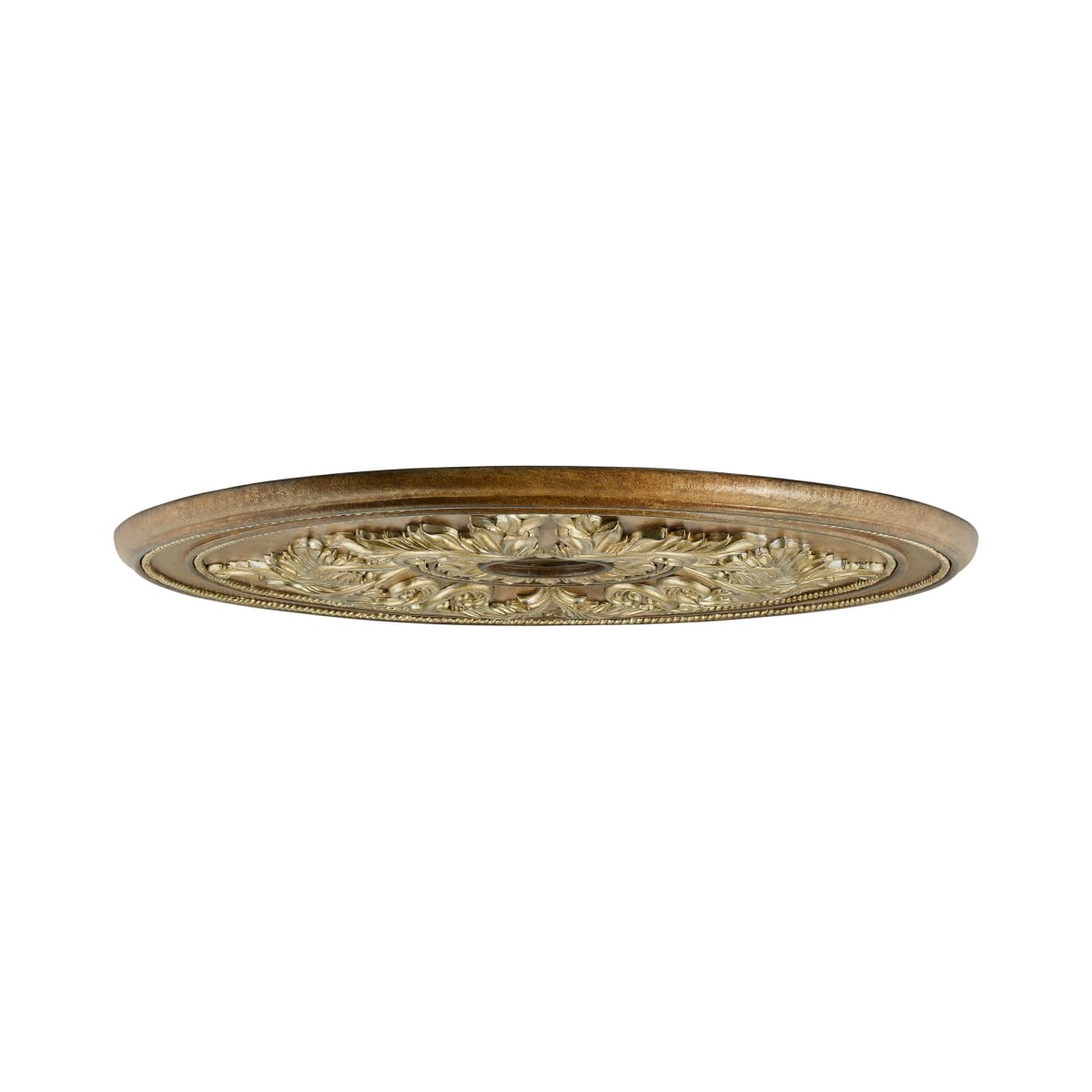 Livex Lighting Basic Ceiling Medallions 16-in W x 16-in L Traditional  Antique Brass Metal Ceiling Medallion in the Ceiling Medallions department  at