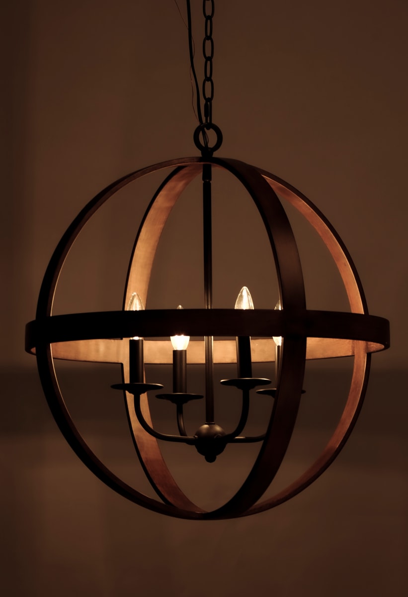 Maxim 27574BWBK Barn Wood / Black Compass 4 Light 23