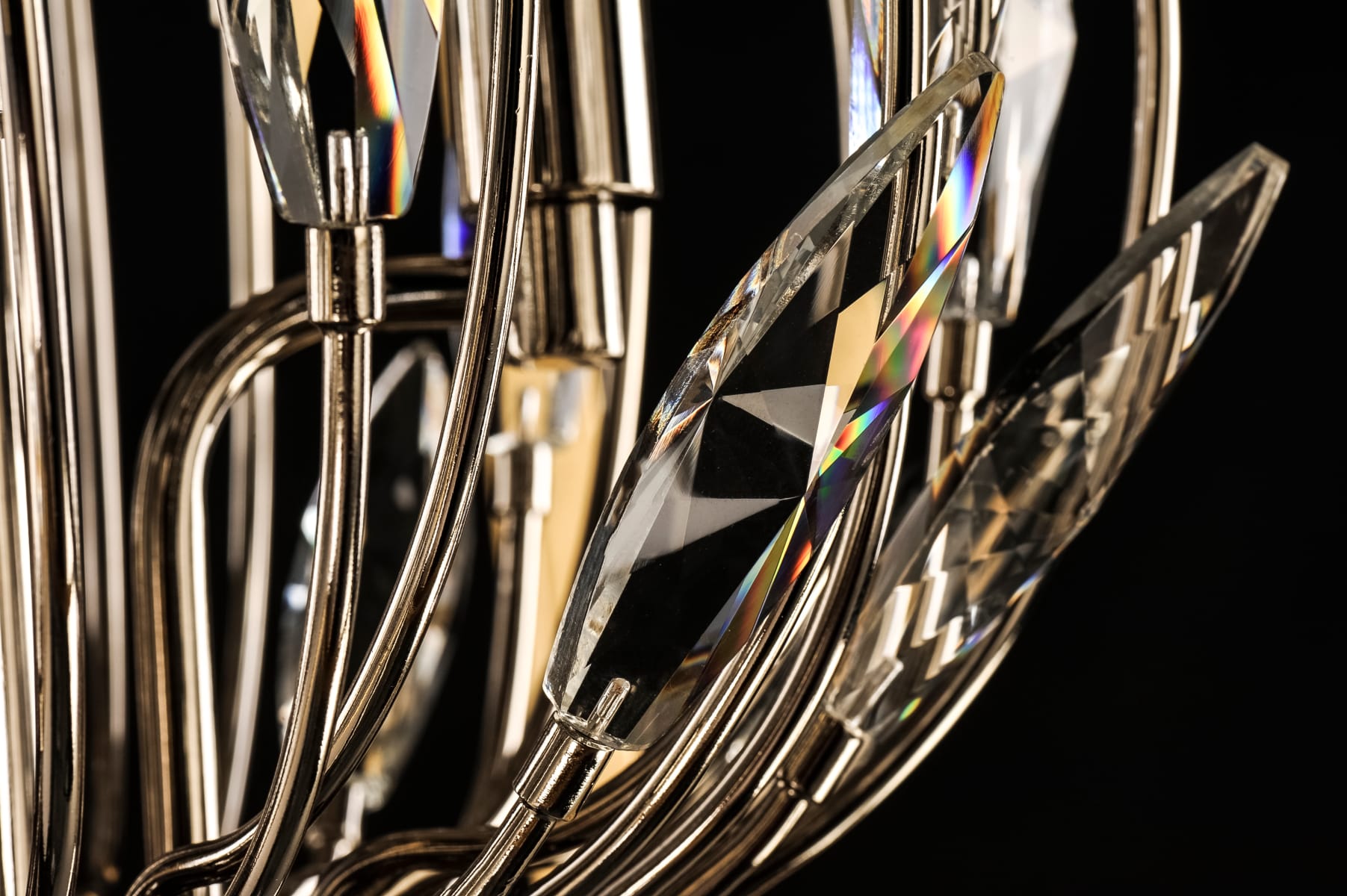 Maxim 32406BCPNGL Polished Nickel / Gold Leaf Bouquet 6