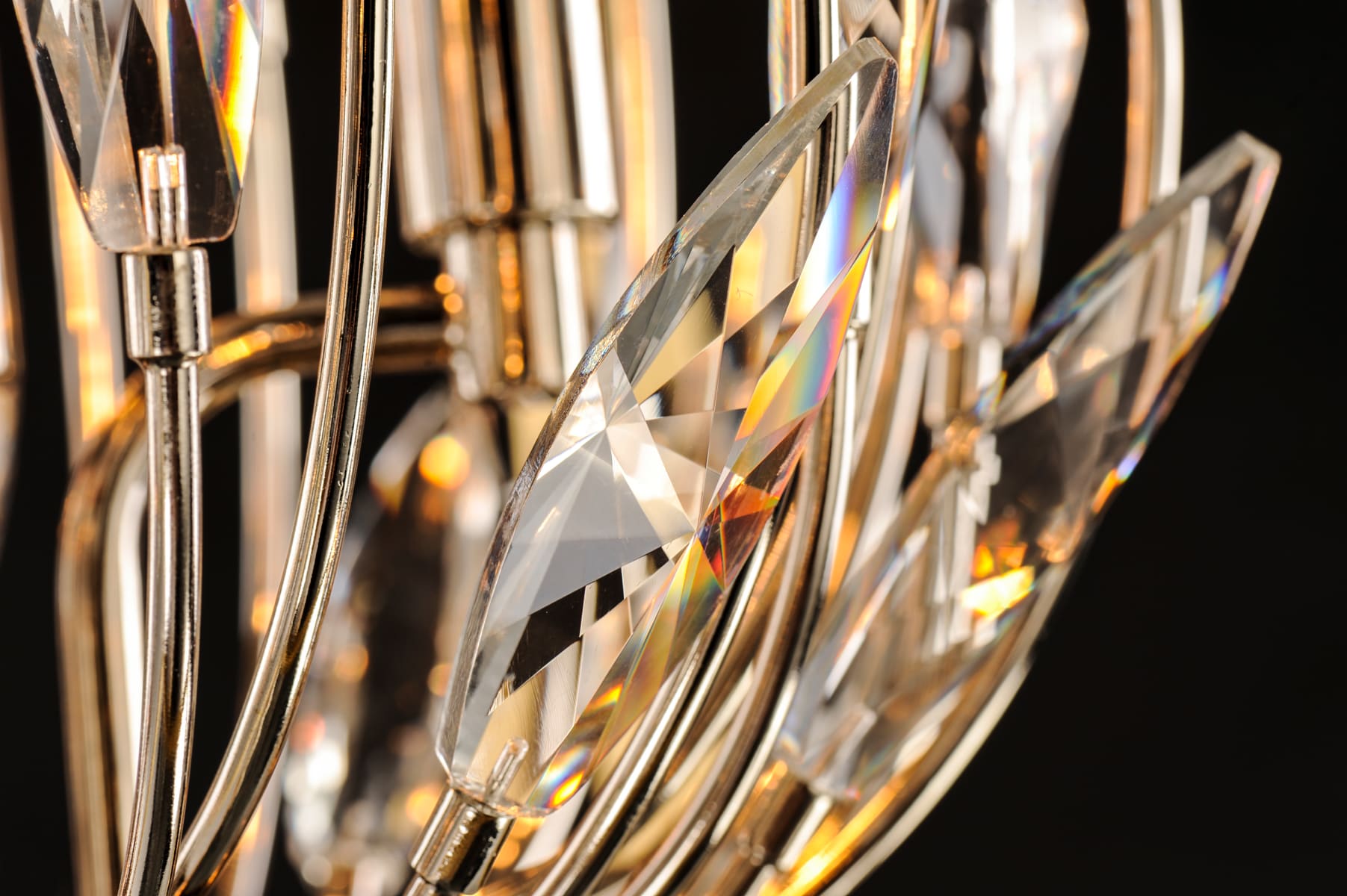 Maxim 32406BCPNGL Polished Nickel / Gold Leaf Bouquet 6