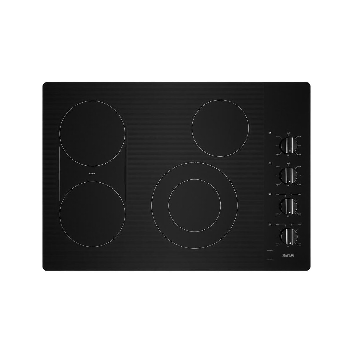 MEC8830HB Maytag 30-Inch Electric Cooktop with Reversible Grill