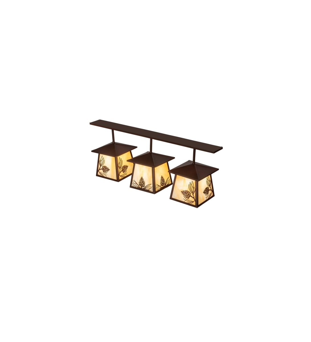 【正規品直輸入】 Meyda Tiffany 234975 Rust / Cafe-Noir 3 Light 48 トップス