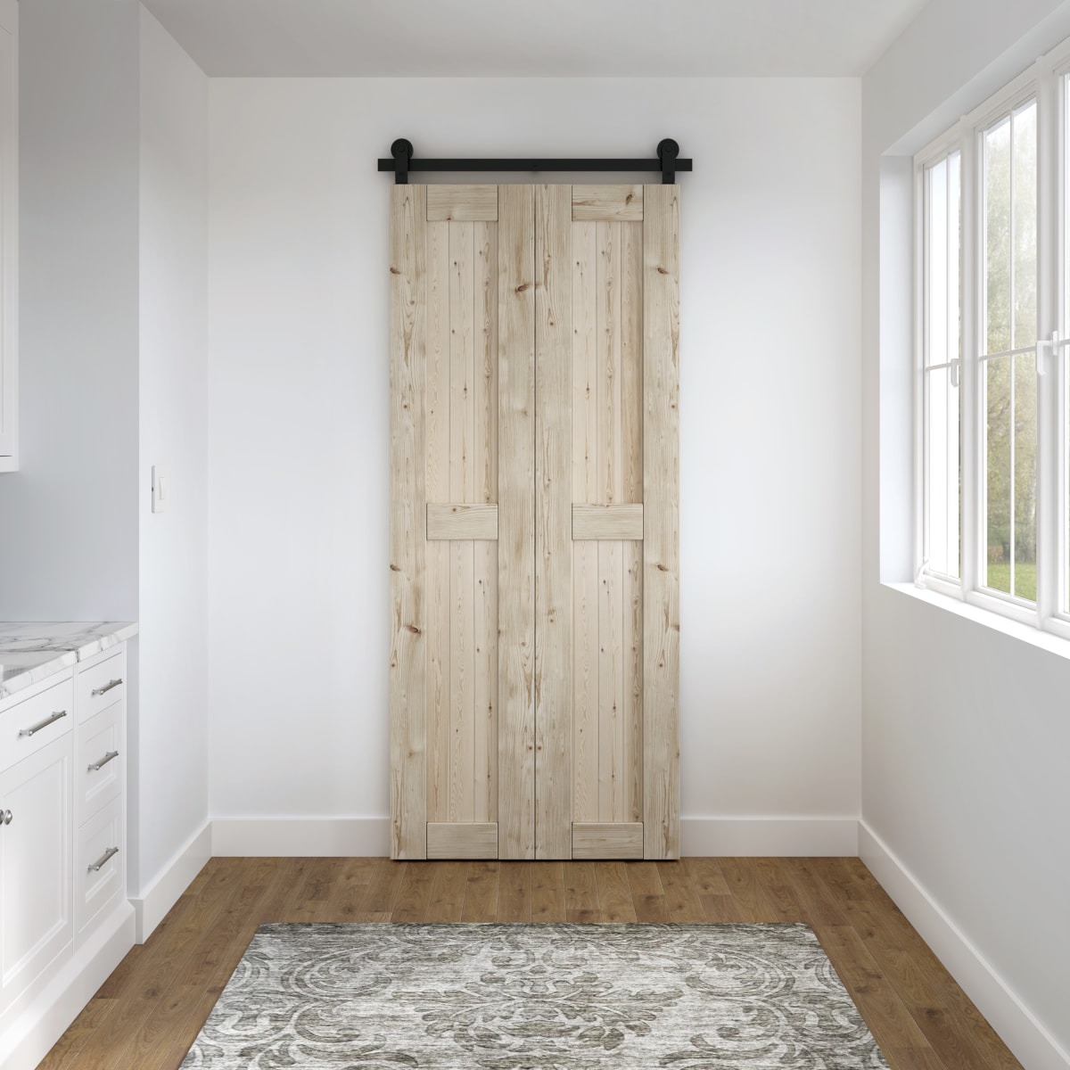 Polson BiFold Barn Door Signature Hardware, 52 OFF