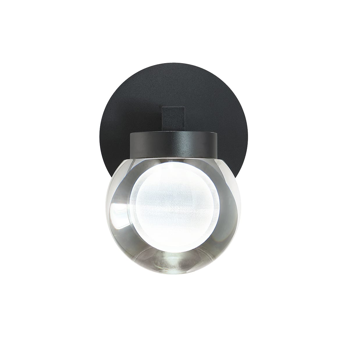 Modern Forms Ws W68810 Bk Black Atom Single Light 10 Tall Integrated Led Outdoor Wall Sconce Faucet Com