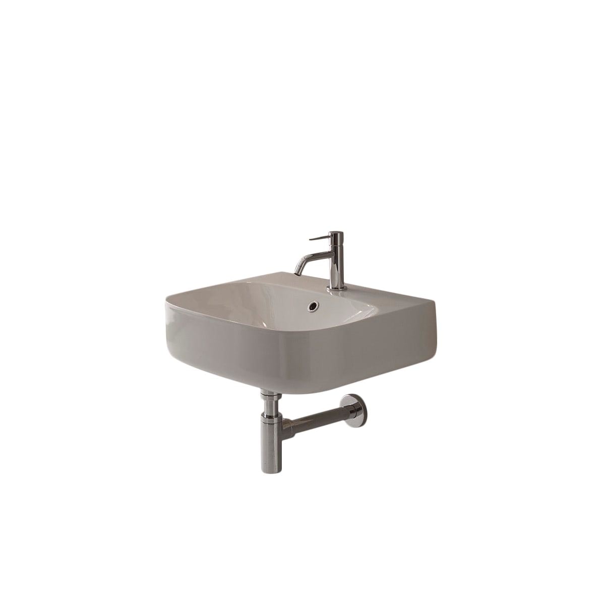 Nameeks Moon Wall Mounted Bathroom Sink in White Nameeks Moon Wall Mounted Bathroom Sink in White
