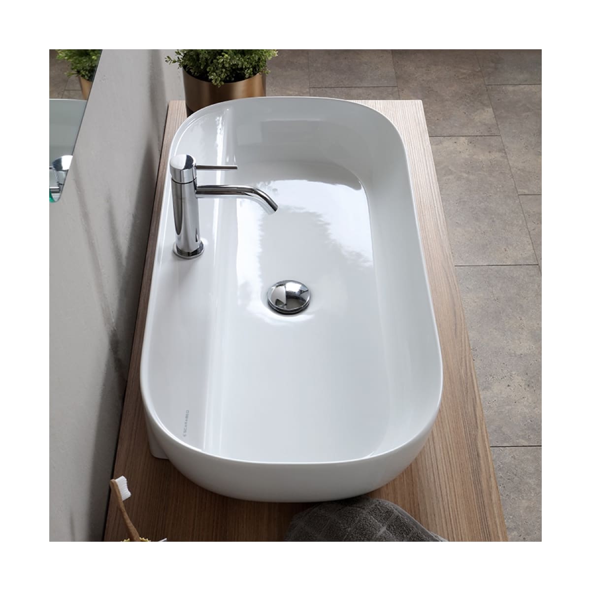 Nameeks Scarabeo 1801-One Hole White Scarabeo Glam 30