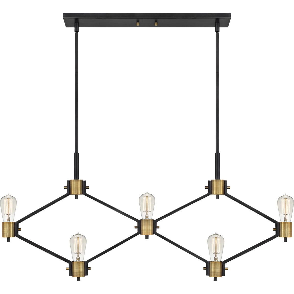 Quoizel DWG542MBK Matte Black Downing 5 Light 42