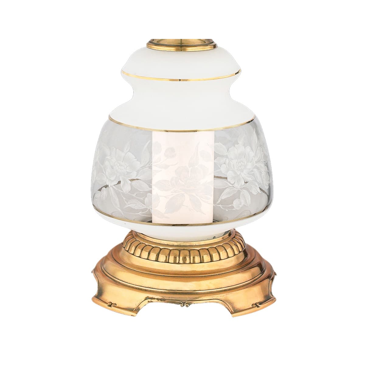 Quoizel SL703G French Gold Satin Lace 1 Light 28 Tall Hurricane Lamp with Night Light LightingDirect