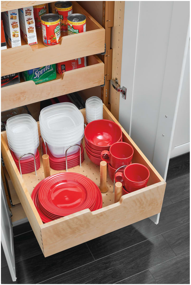 Rev-A-Shelf Food Storage Container Pull Out Organizer for 18 Base Cabinets 4FSCO-18SC-1
