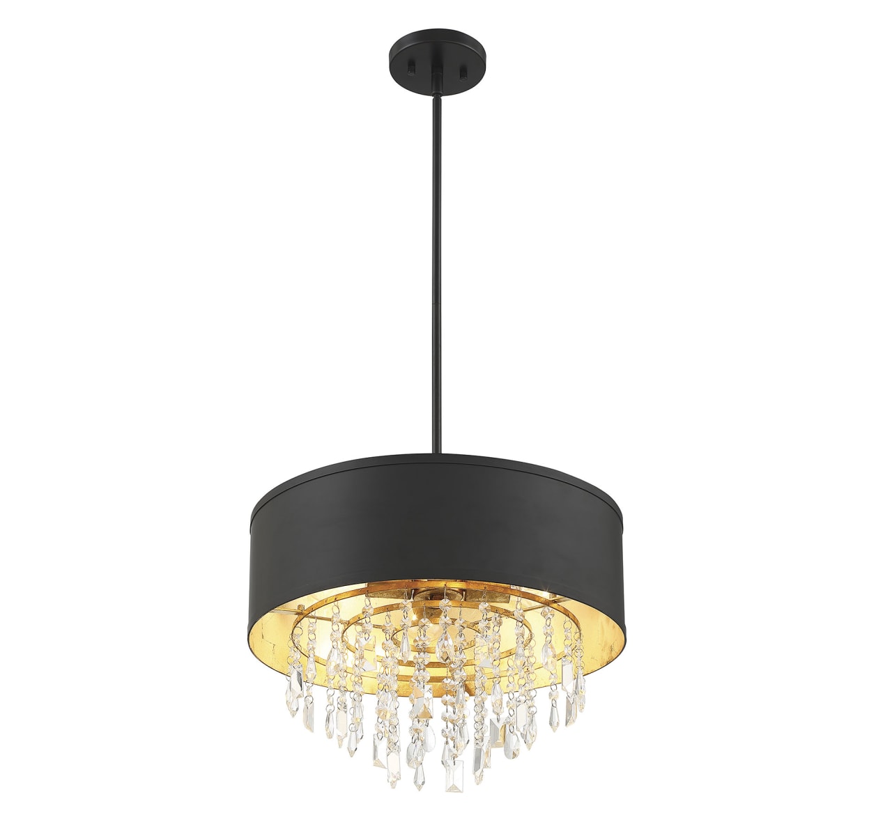 Savoy House 6-2292-4-126 Black / Gold Leaf Sparkler 4 Light 18