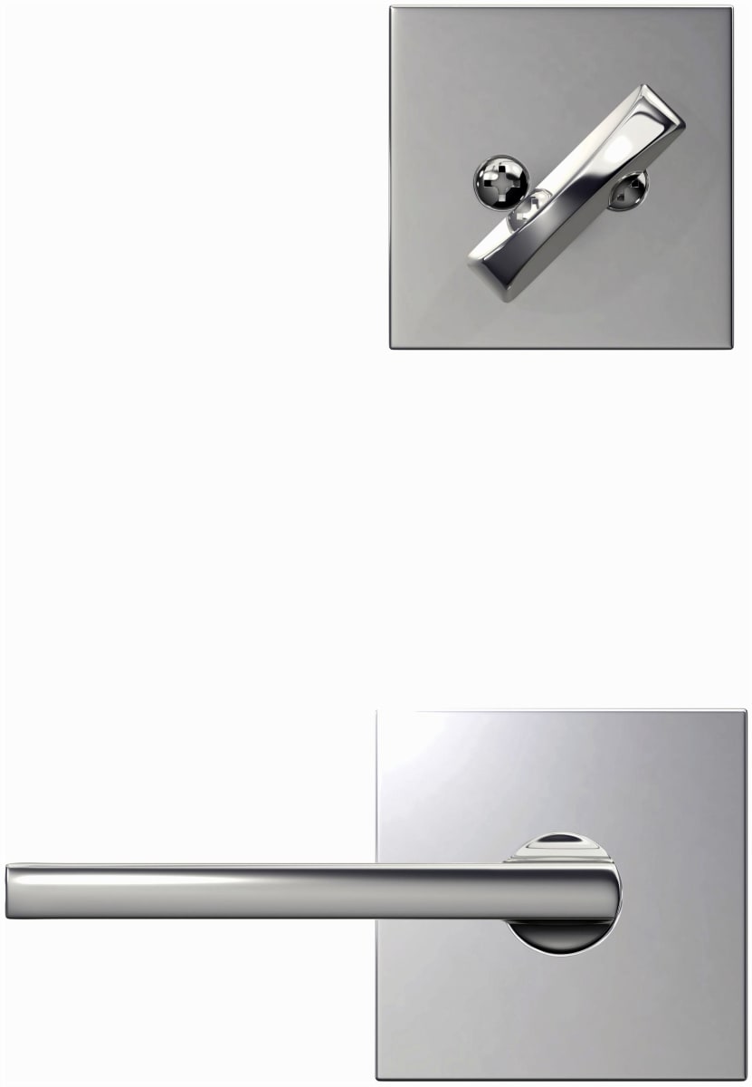 Schlage FC59LAT622COL Matte Black Handle set/Entrance Lock Interior Pack 