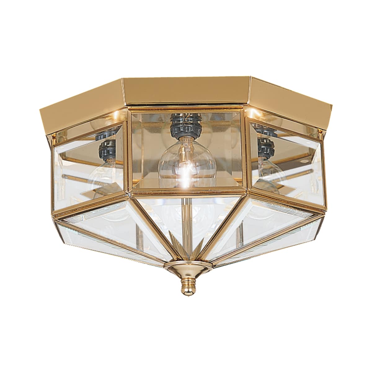 Sea Gull Lighting 7662 02 Polished Brass Grandover 4 Light Flush