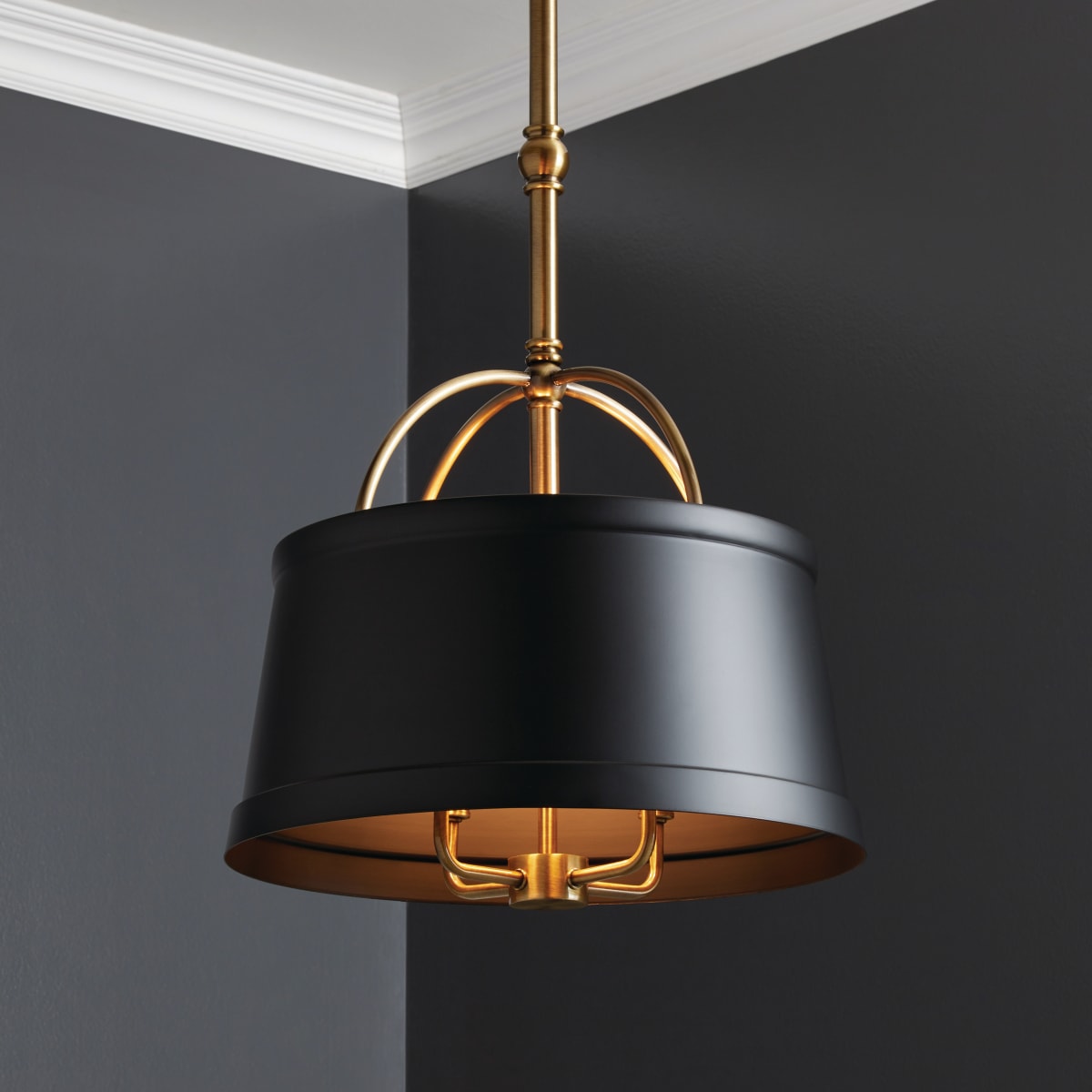 Signature Hardware 453857 Aged Brass Teesdale 4 Light 17