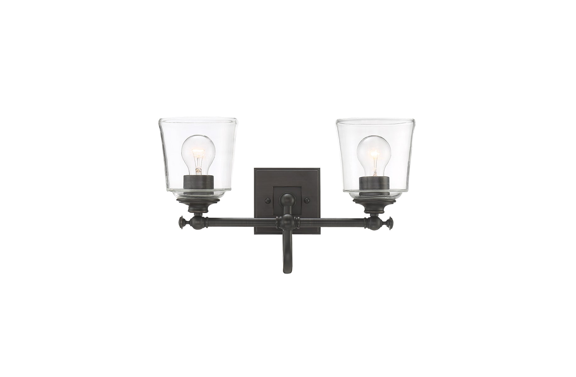 Antonia 2-Light Vanity Light - Clear Glass