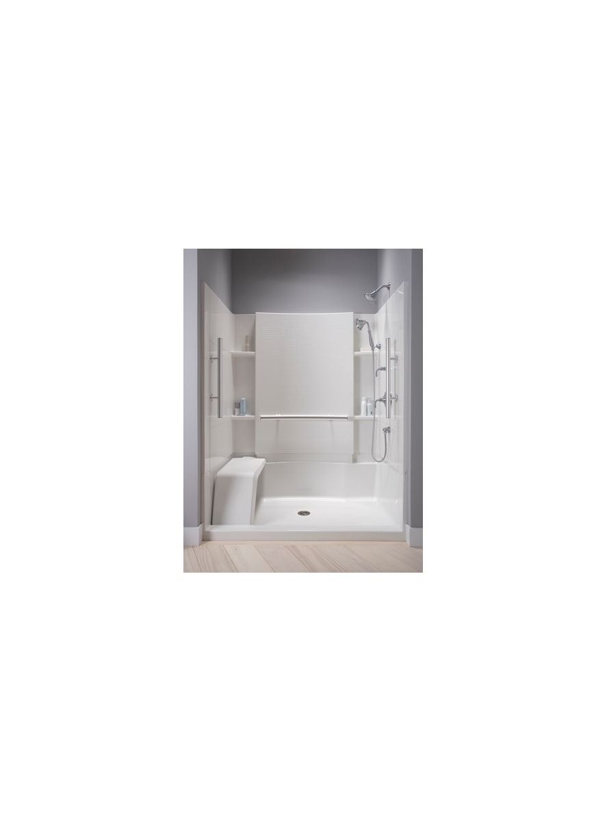 Sterling accord seated shower with grab bars on sale