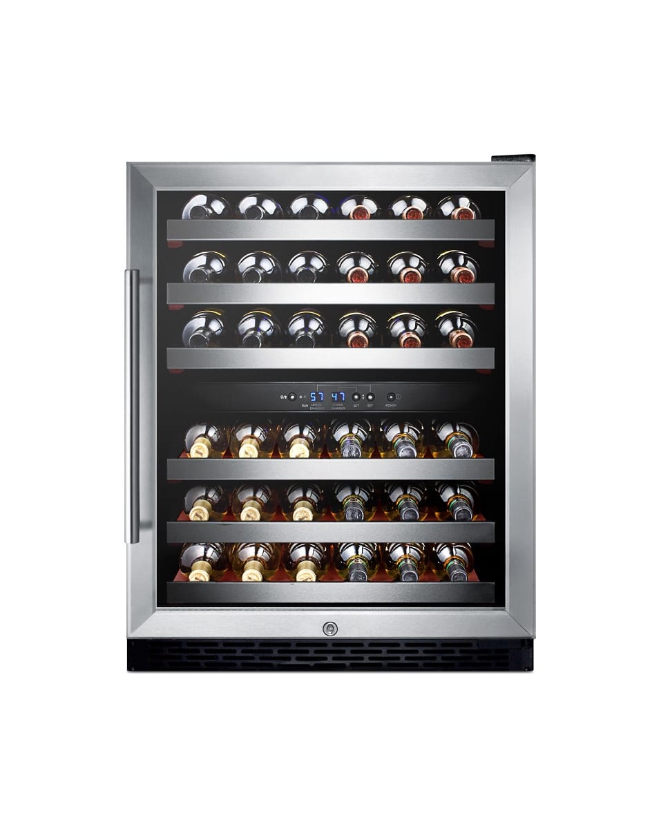 Summit dual zone online wine cooler